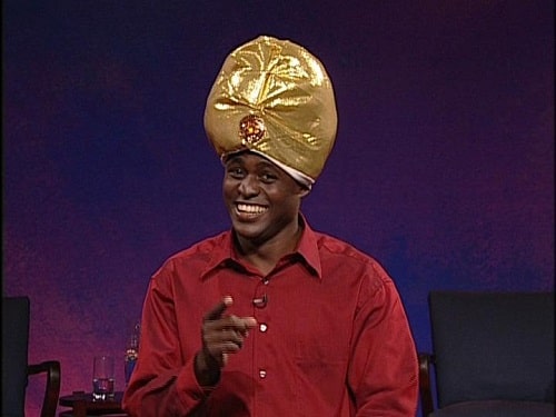 A picture of Wayne Brady in 'Whose Line Is It Anyway?'.